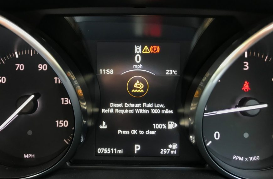 Diesel-Exhaust-fluid-low-warning-message-range-rover-evoque